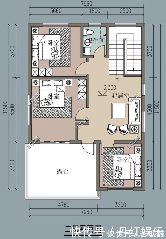 装配式建筑|精选5套占地100多平的农村户型图,第3套尤其适合东北地区自建