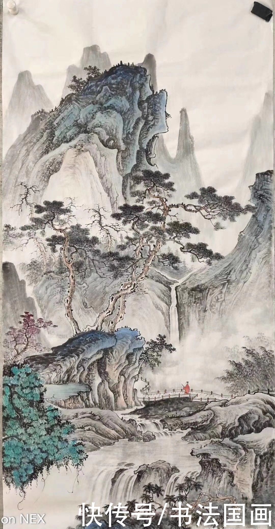  书法|书法定制国画收藏《观远，牡丹图，对联，源远流长，从容》