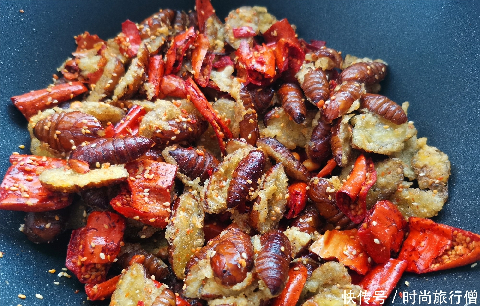 蚕蛹怎样做好吃?教你东北家常做法,香酥不回软,一道下酒好菜