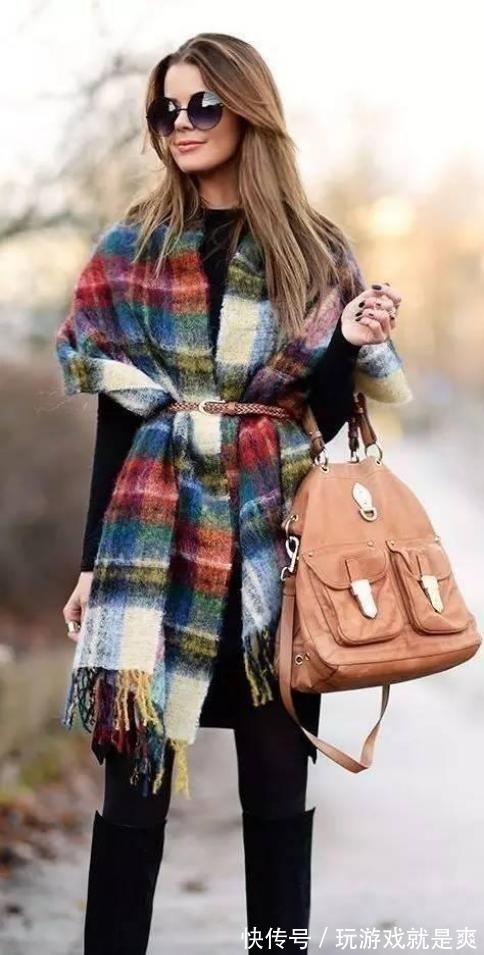 系法 女士围巾怎么系好看这几种系法简单又显气质!