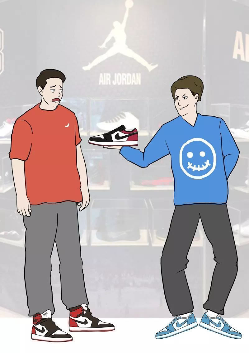中帮 AJ1也有鄙视链?OG元年配色瞧不起各色脚趾,中帮比低帮更有排面