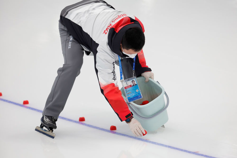 “冰丝带”举行第二次训练赛|北京冬奥会 | 俄罗斯奥委会
