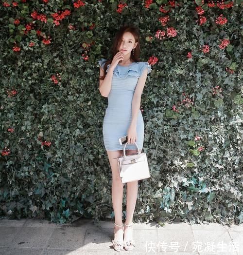 曼妙 女神搭配:曼妙身材的紧身裙美女,尽显个性魅力,好看又时尚!