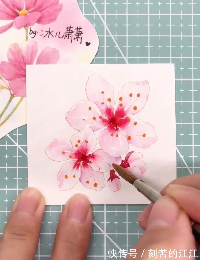 花瓣@水彩这样画,也太美了吧!居然把花瓣画出透明的感觉,看完忍不住保存!