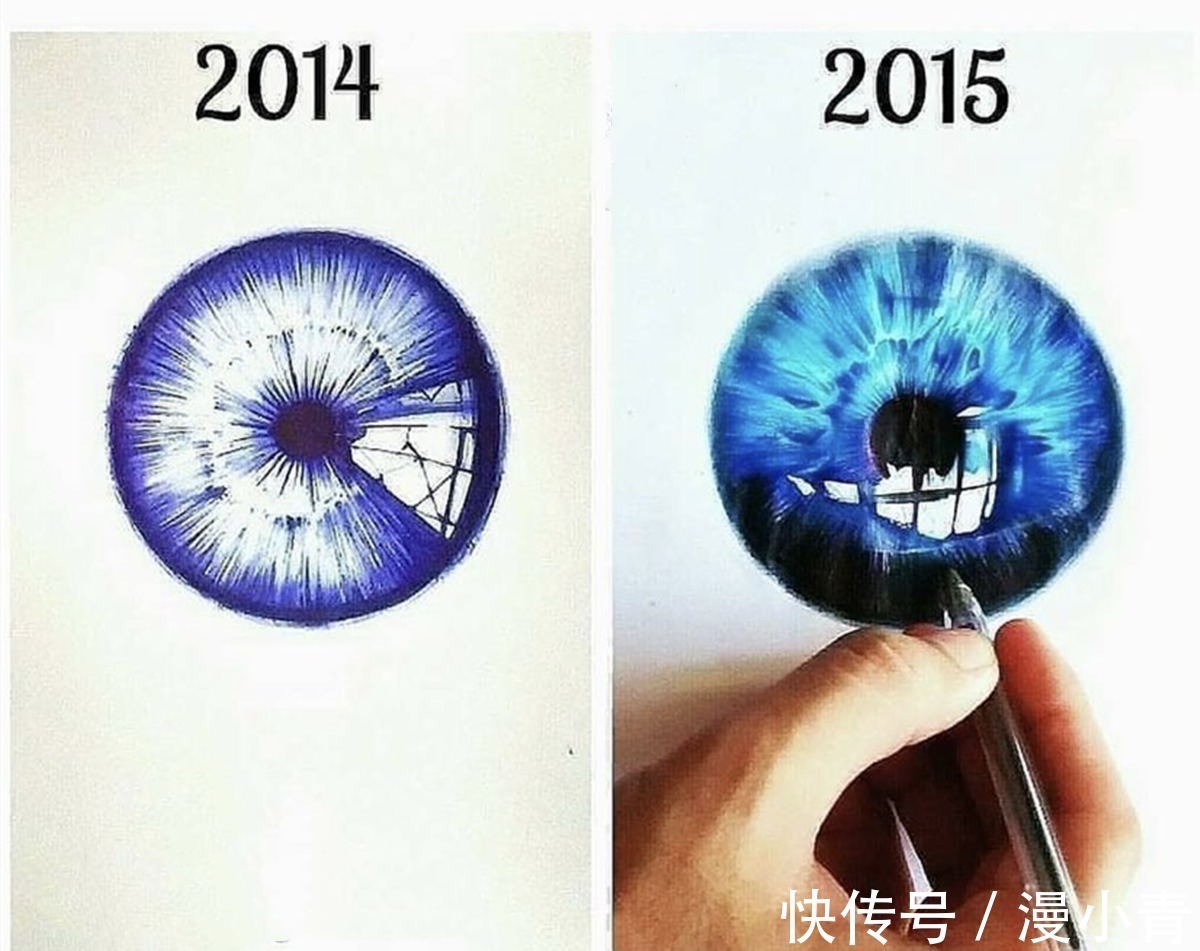 绘画!专注于画眼睛的画师,短短几年进步迅速,看起来更像是真的一样了