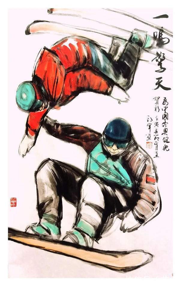 家国情怀#郎军︱冰雪之约 ——庆祝北京冬奥会中国画三十家学术邀请展