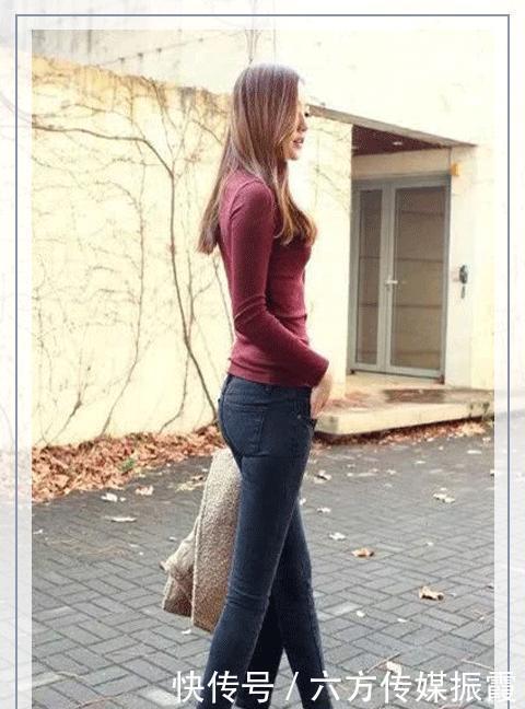 牛仔裤|紧身牛仔裤展现女性气质,设计很有线条感,直观地拉伸腿部比例