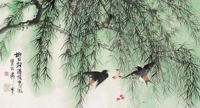 轻风|十位大师画柳，婀娜多姿，轻风拂面！