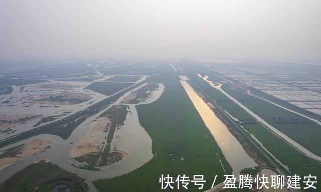 湿地|航拍黄河三角洲，黄河在这里入海，形成了中国最年轻的土地