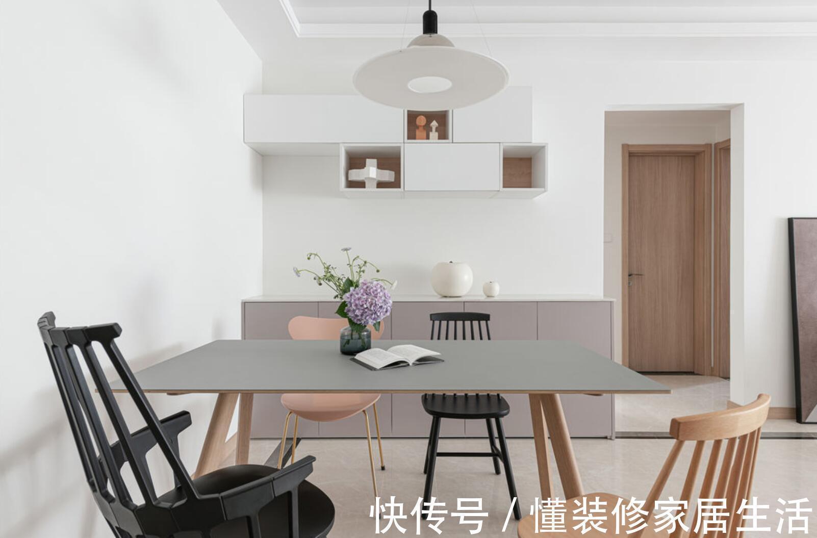 餐厅|日子过久了，才知道简单装修最舒适，看她家，既清新又治愈