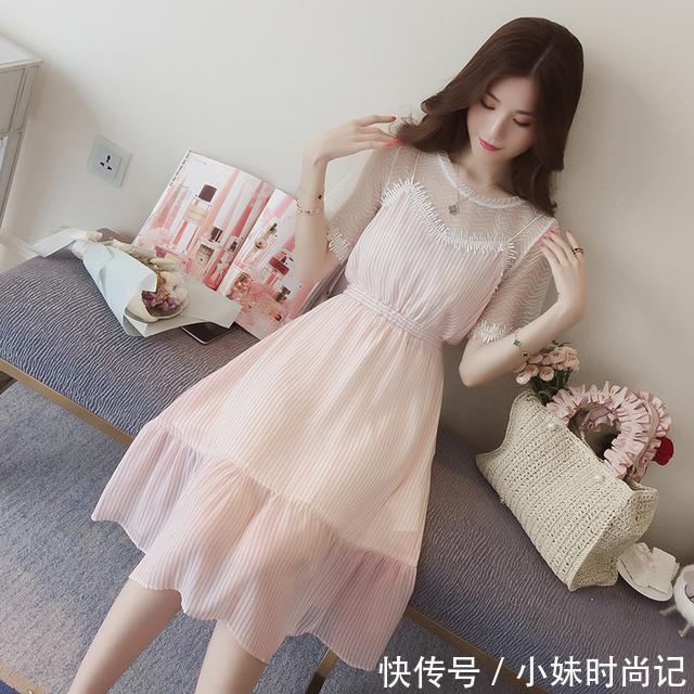 优雅|俏丽收腰的连衣裙,一边显瘦一边洋溢优雅气息