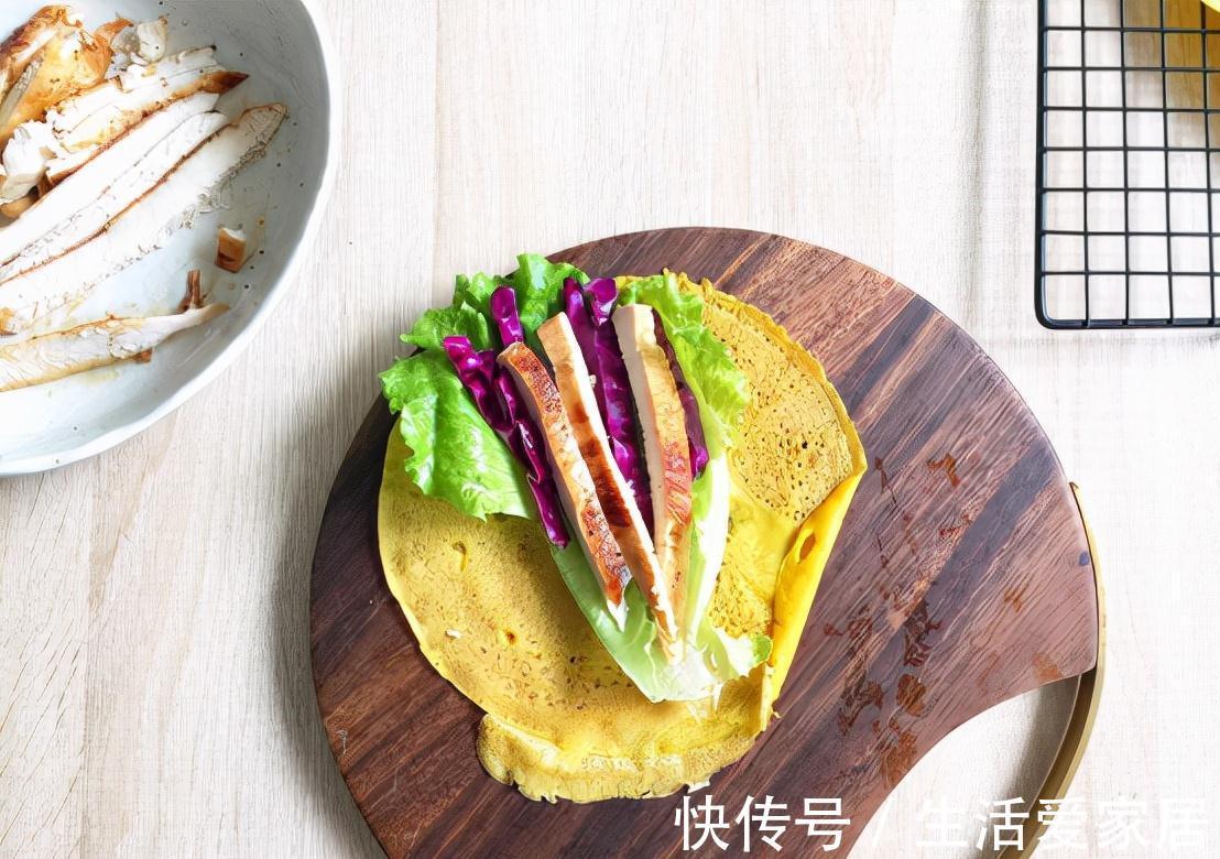 紫甘蓝|南瓜吃法多样,做成南瓜饼,卷上喜欢的食物就搞定