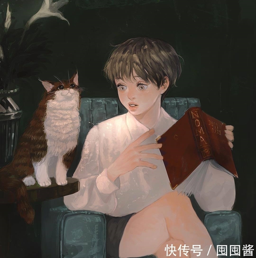 插画|看她画水彩都好治愈,她的插画人物随意、慵懒