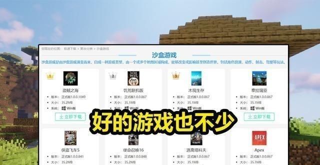 实在|除了《我的世界》之外，还有哪些沙盒游戏？想了半天实在想不起来