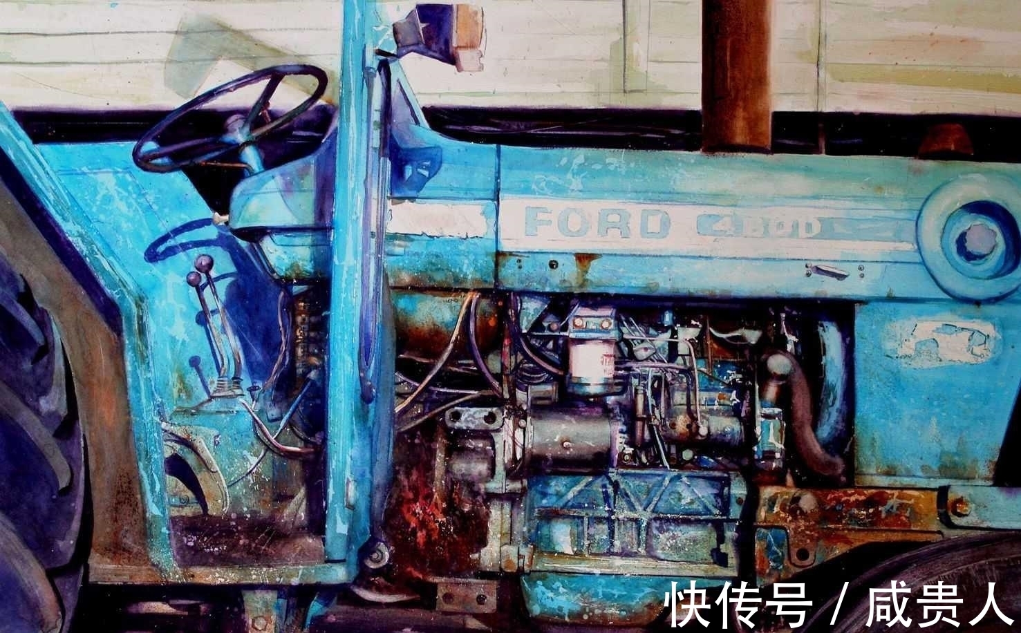 大卫·波克森@看着他的作品,内心会有一种莫名的震撼——水彩大师大卫·波克森