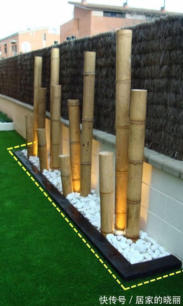 有一方庭院,砍来竹子低成本规划院景,清新雅致怎么看都喜欢