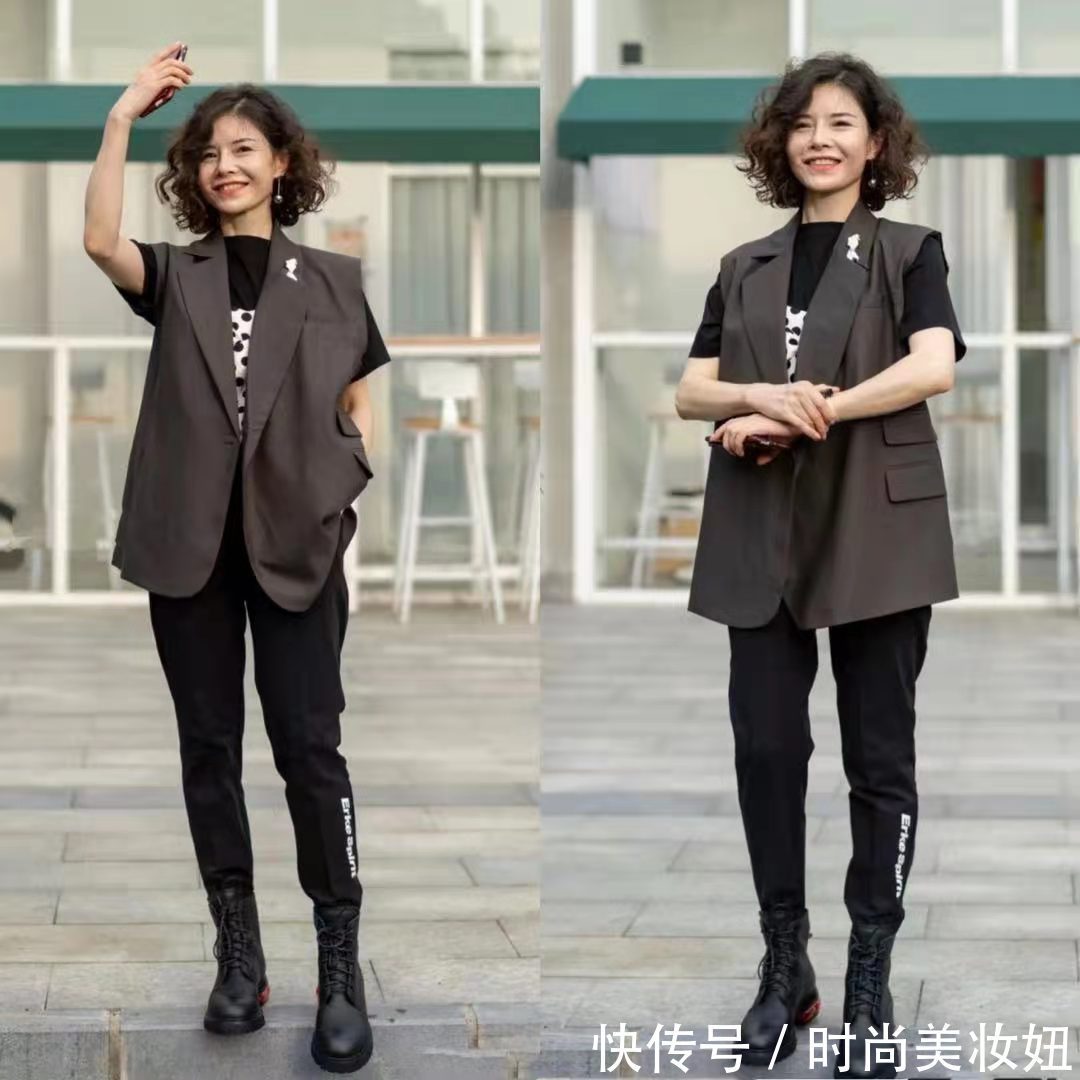 中年|40岁别穿得太老套,学这位中年"姐姐"的穿搭术,洋气又减龄