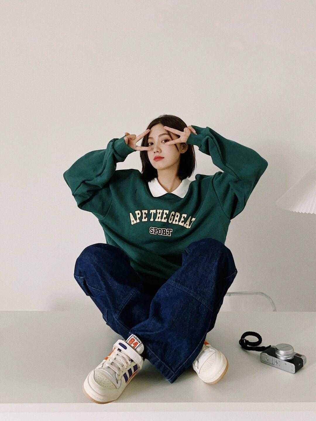 高腰|小个子女生的秋冬穿搭指南,穿上直筒裤高级减龄,显高又显瘦