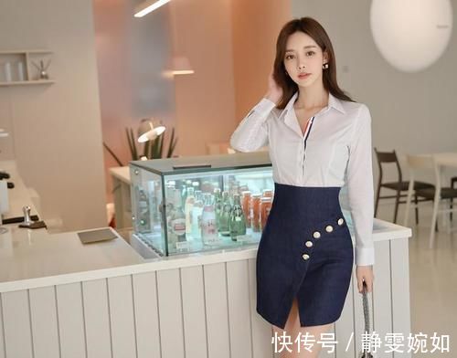 孙允珠|孙允珠活力穿搭：衬衣+包臀裙，4款小清新职业装推荐