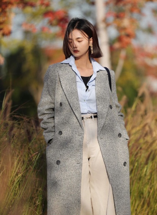 针织衫 普通人穿大衣,只要学会选款和搭配,也能时髦不俗气!