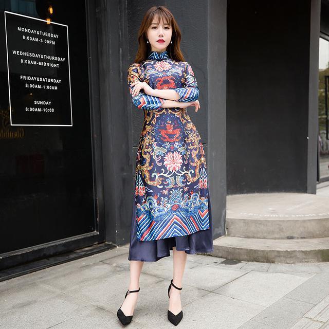 别再追捧日韩服饰啦,其实国风旗袍才是最美的,怎么穿都有范儿