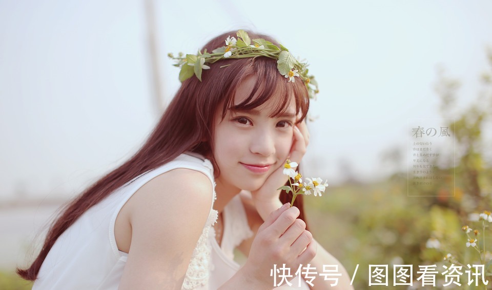 长发|白色长裙的长发氧气美女