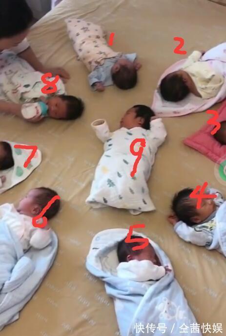 双胞胎姐妹|最累姥姥出现了,三胞胎女儿各生了三胞胎,三三得九,开幼儿园吧