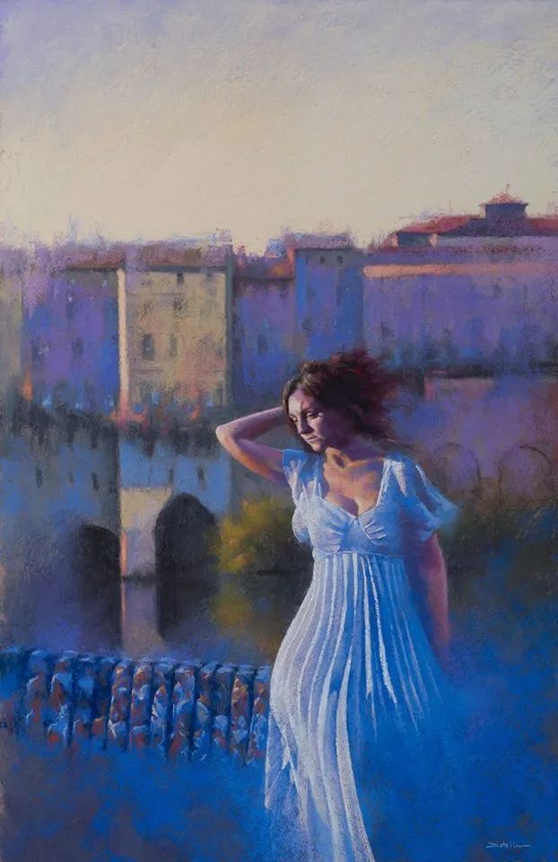 艺术学院$法国女画家:魅力独特的色粉味道