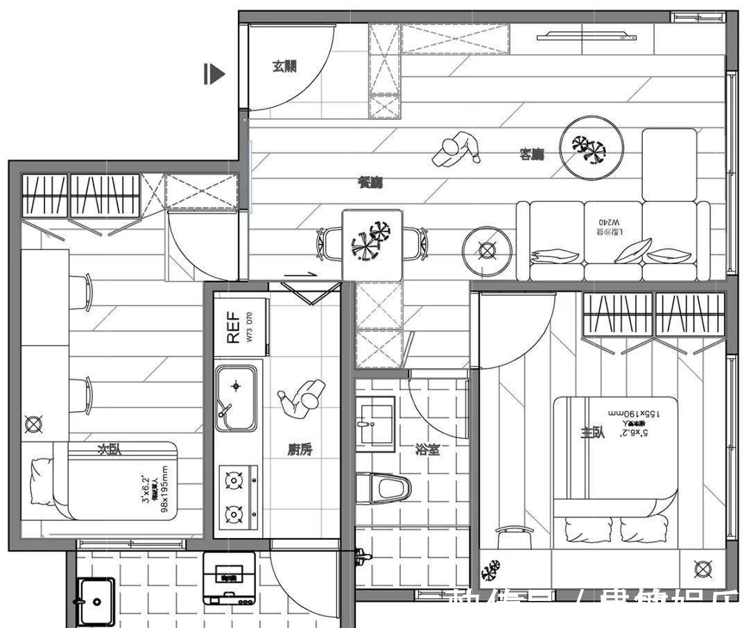 文艺|59㎡小户型玩转日系文艺小清新,不花哨不华丽,只要多一点温馨!