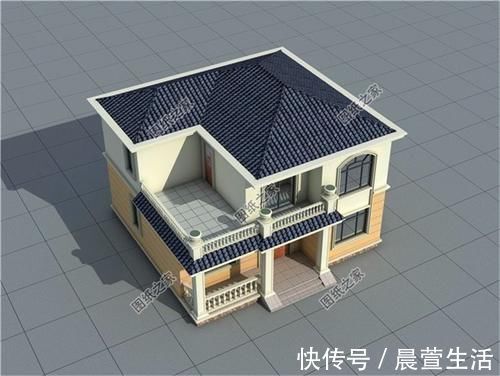 卫生间|推荐三款二层自建房设计图,占地不超过120平米,依旧大气时尚