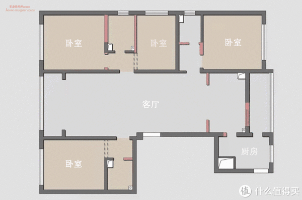 衣帽间|广州三口之家的新房火了，凭一个客厅圈粉无数，家居氛围太棒了