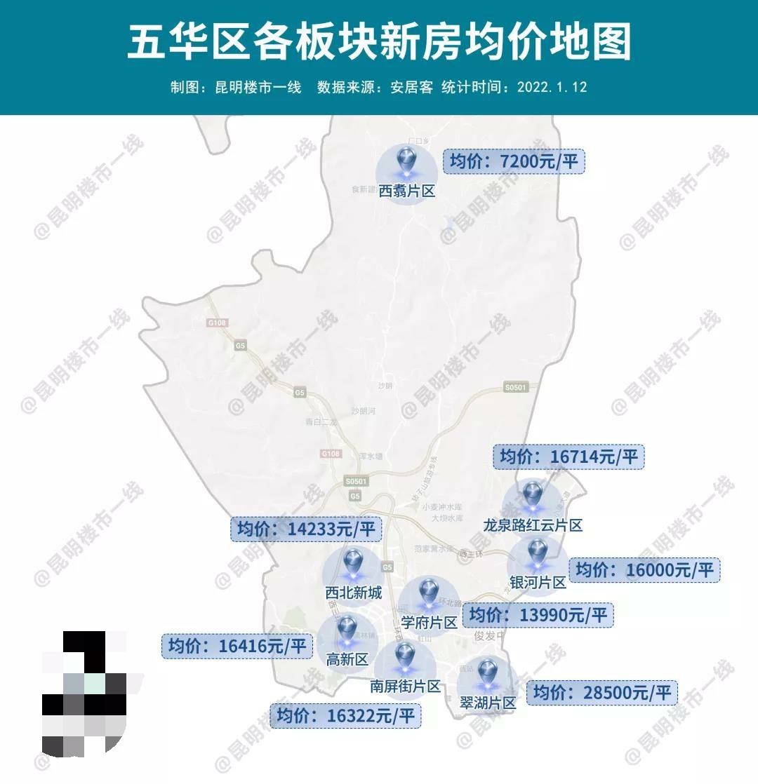 板块|大数据!昆明五区最红热力图曝光,暗藏房价逻辑!