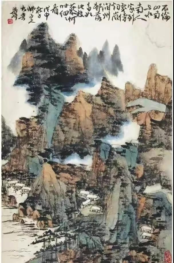 古艳|梁崎先生的山水画作品欣赏