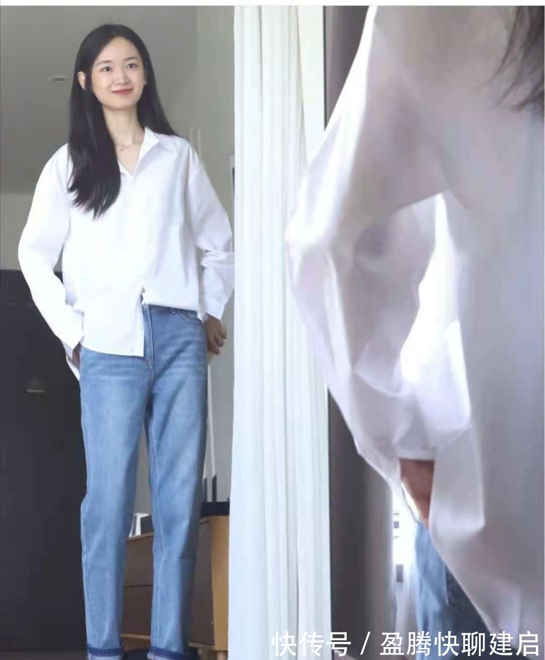 女生|女生牛仔裤搭配什么上衣好看
