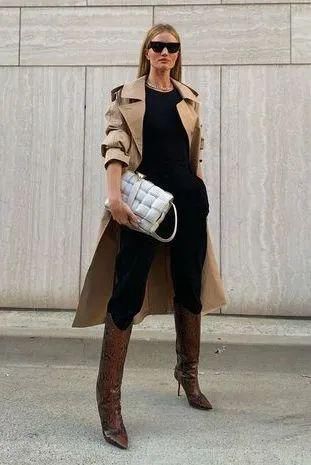  搭配大衣|你穿大衣+靴子的样子，真的时髦极了！
