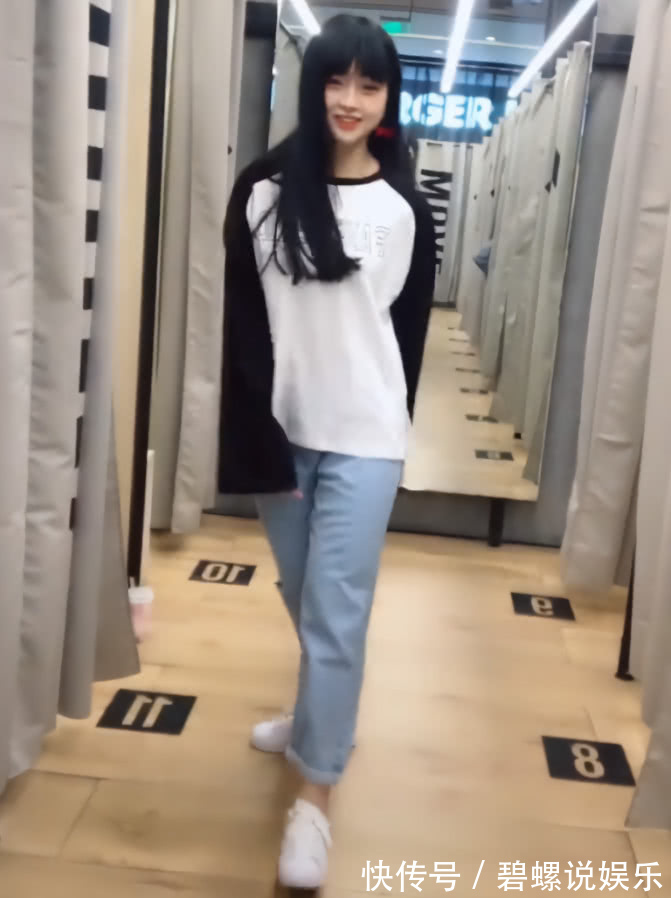 小姐姐|一173高小姐姐因腿粗,虽穿了“口红裤”,但还是150既视感