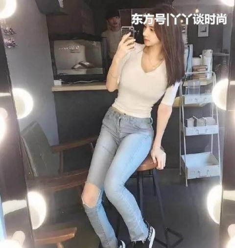 颜值|高颜值美女搭配牛仔裤,终于知道什么叫人间仙女