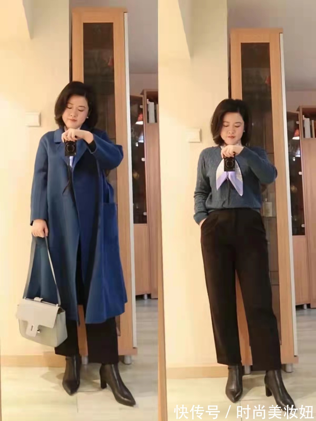 穿搭|“短靴+9分裤”才是冬季该有的穿搭,看微胖博主示范,保暖洋气