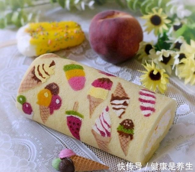 不忍下口的彩绘蛋糕卷,治愈你的小情绪!