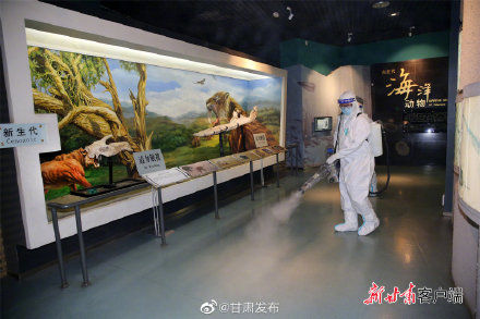 甘肃省博物馆#甘肃省博物馆开展“地毯式”防疫消杀
