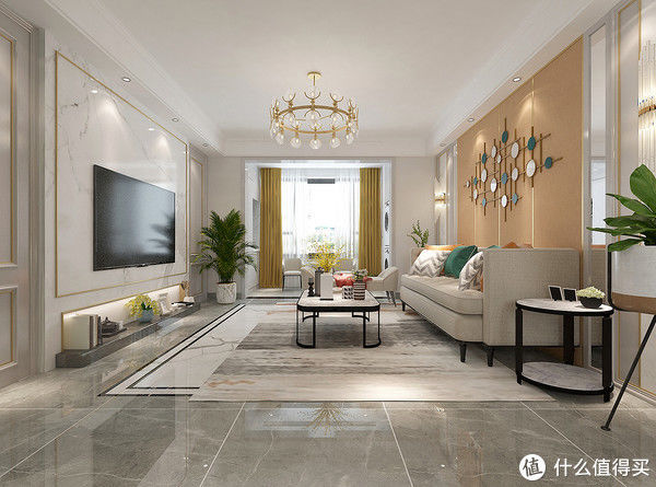 暖白色|看了她家的现代轻奢风，被彻底“治愈”了，打开房门就被惊艳到了