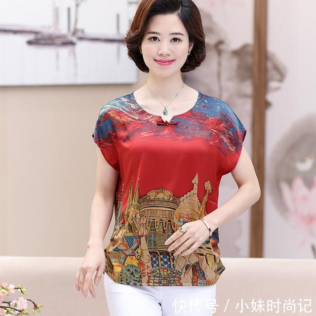 短袖 妈妈自从穿了这些上衣,衣柜里的衣服都不想再穿了