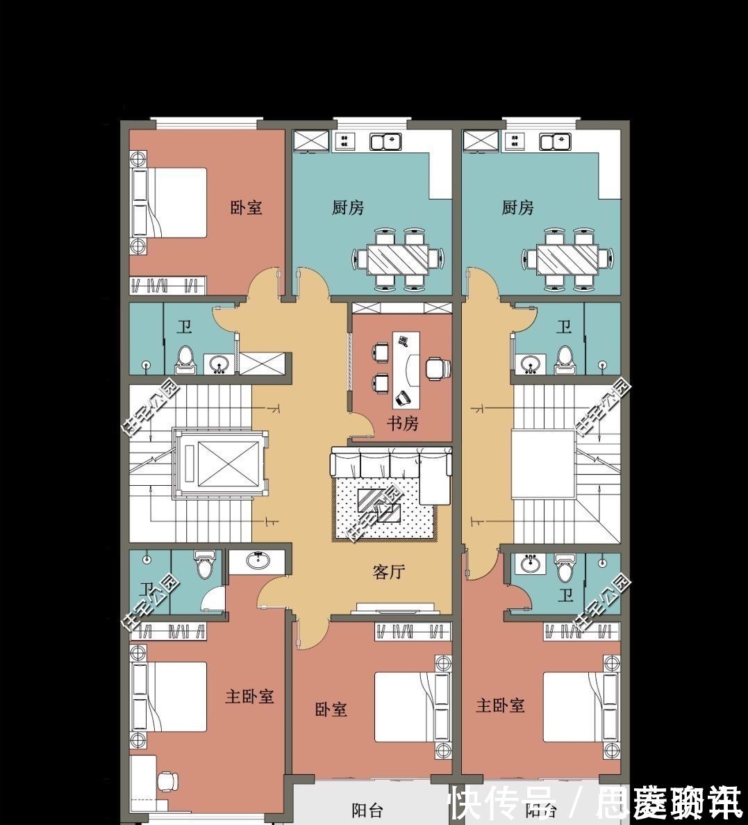 业主|12×19米四层农村别墅，每层都有厨房客厅，自住、出租都能满足