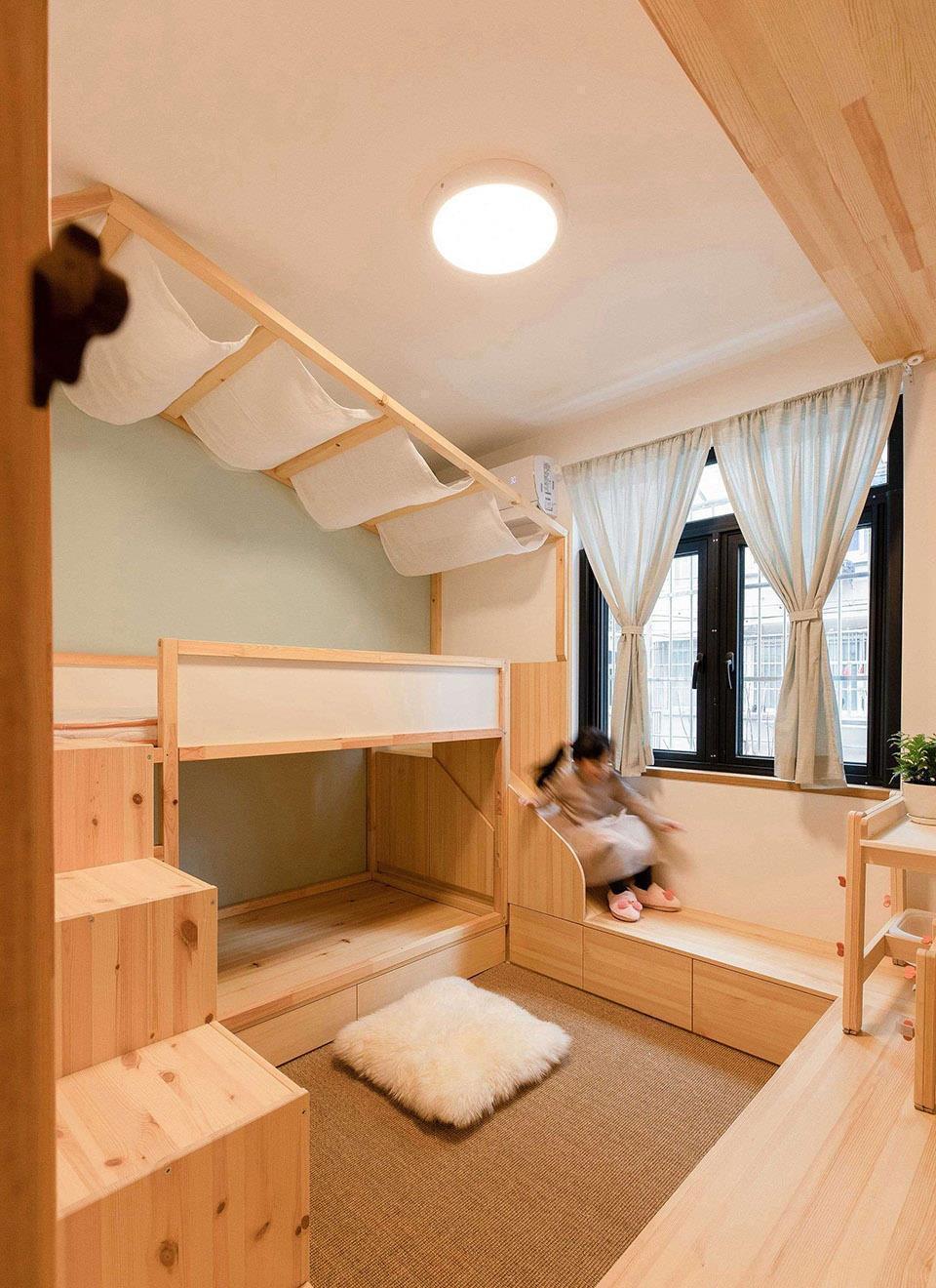 空间|45㎡小户型学区房,爆改后“小中见大”,整个家被一眼望穿