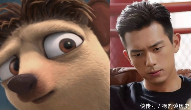 明星撞脸动漫人物,蔡徐坤周棋洛,杨超越孪生姐妹,看到他:复制粘贴