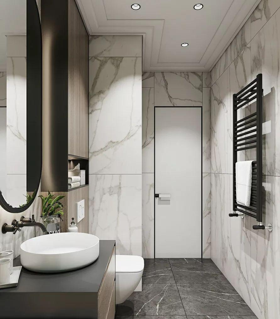 洗手盆|卫生间的10个设计原则,让小卫生间装出豪宅的大气感!