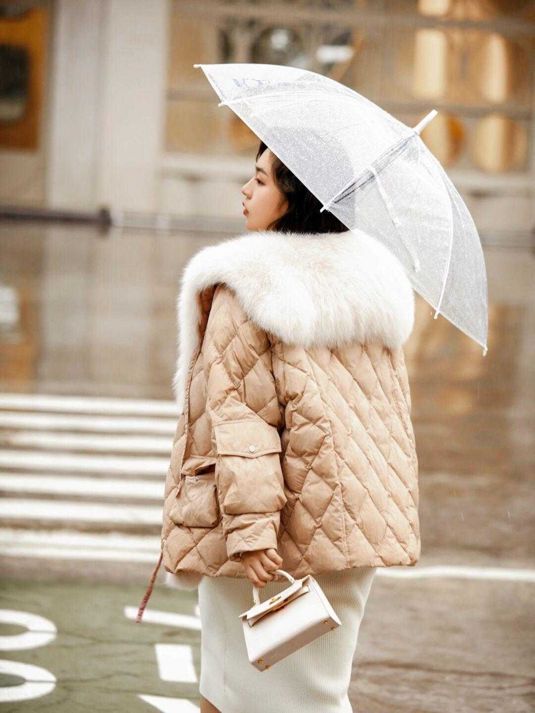 衣身 什么样的羽绒服款式最好看?除了短款压痕款式,其他都不太行