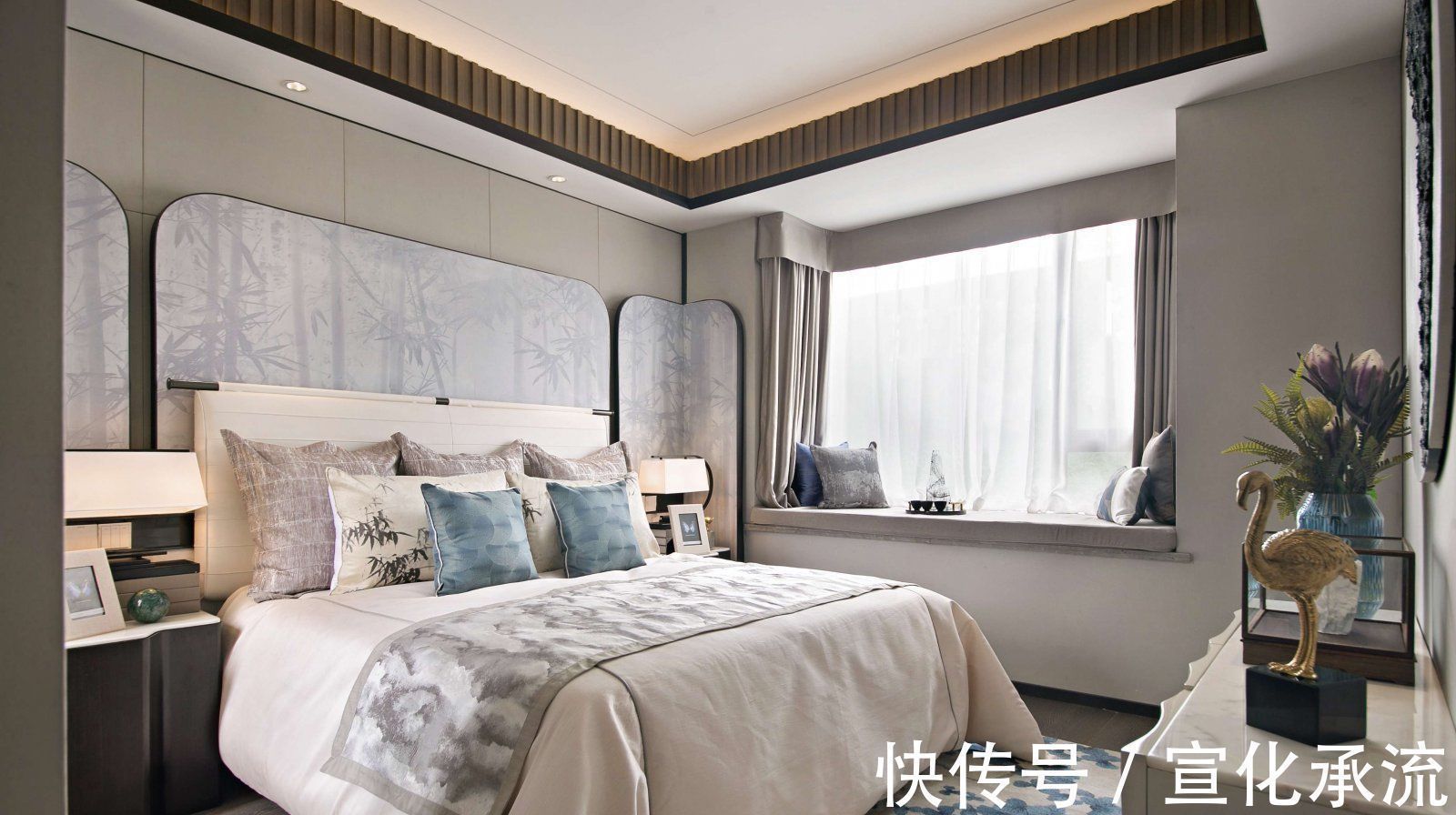 摆件|当诗意遇见新中式,142㎡最美之家,一入户,客厅就足够惊艳到你