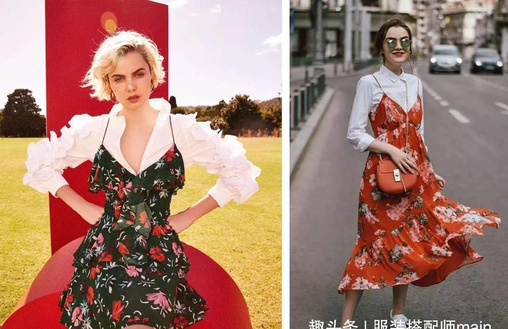搞定|印花连衣裙+外套,5款造型搞定空调屋穿搭,时髦温度两手抓