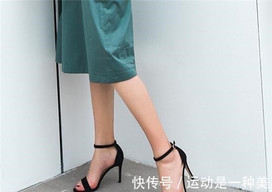 一字带 时尚感十足的细高跟鞋, 让你的身高显得高挑挺拔!